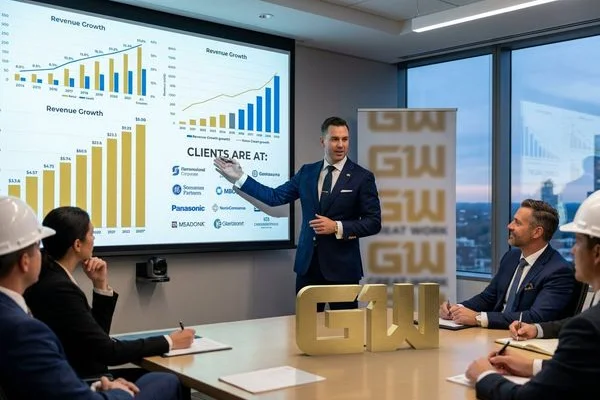 Contractor business growth data and analytics dashboard